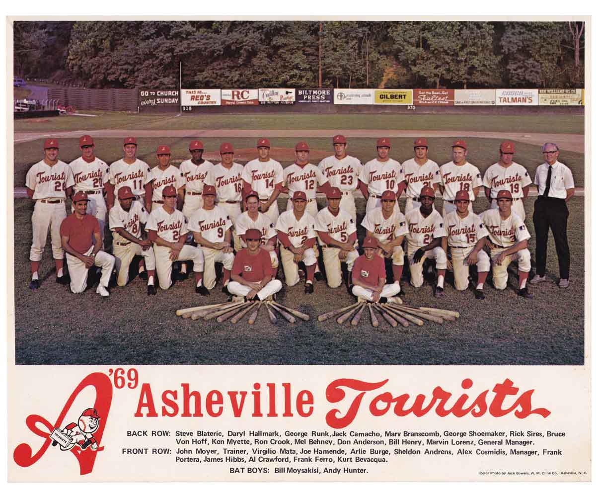 Asheville NC minor league baseball team called the Tourists and