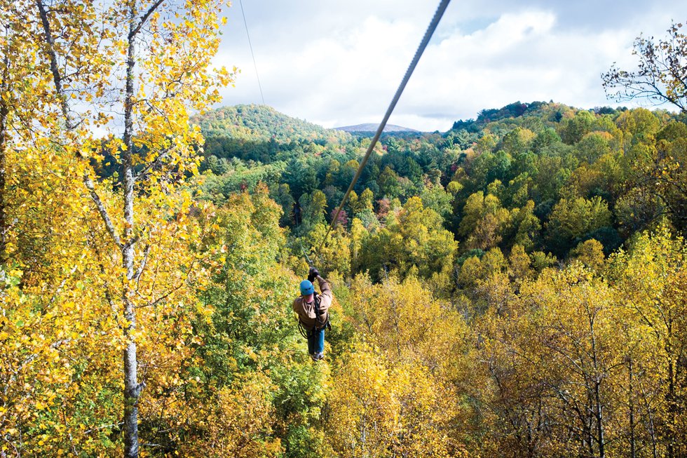 Autumn Zipline Rabun