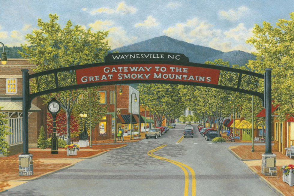 Iconic Arch Returns to Waynesville