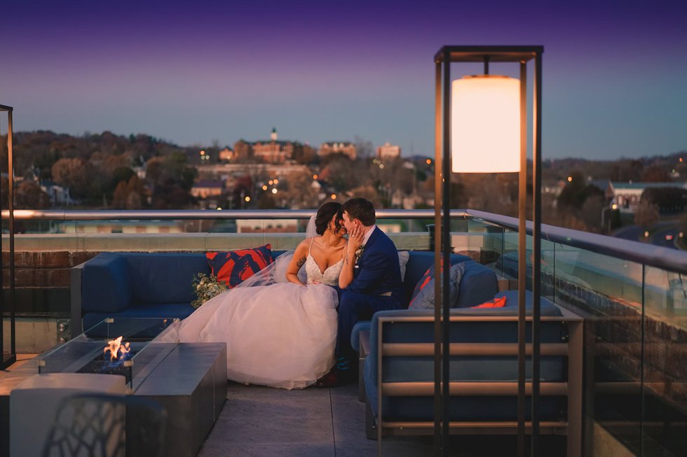 Bristol Hotel rooftop - wedding